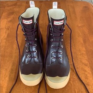 Hunter Lace Up Rain Boots